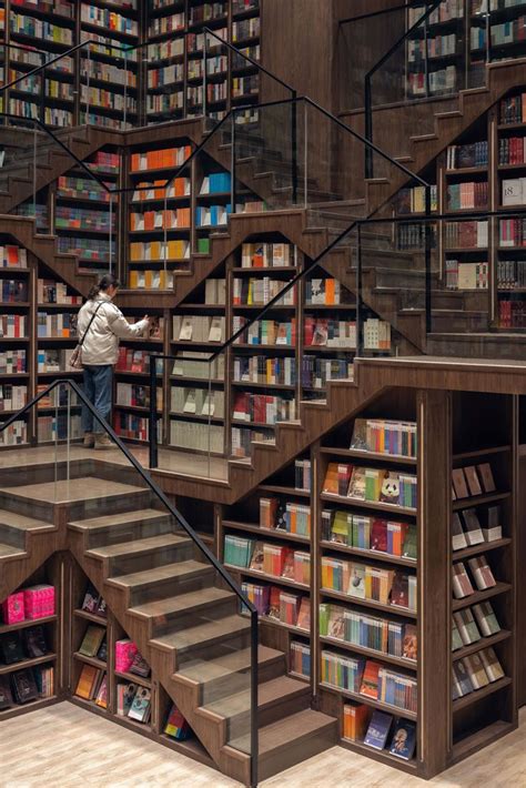 Chongqing Zhongshuge Bookstore Features A Myriad Of Staircases Home Libraries Book Cafe Home