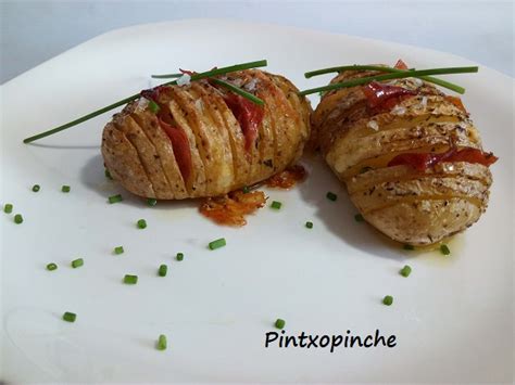 Pintxopinche Patatas Hasselback Sin Gluten