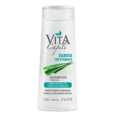 Shampoo Muriel Vita Capili Babosa 310ml Shampoo Magazine Luiza