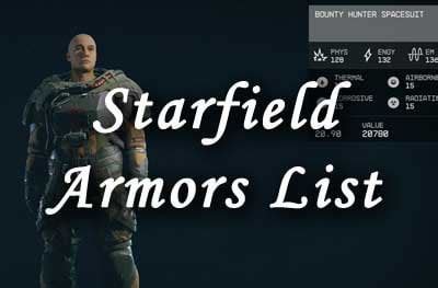 Starfield Armor List / Database : r/DaOpa