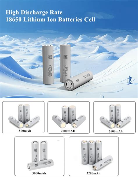 18650 Rechargeable Lithium Ion Battery High Discharge Rate 37v Li Ion