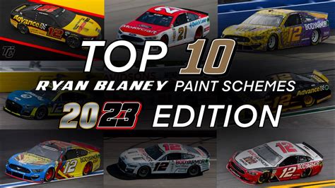 My Top Favourite Ryan Blaney Paint Schemes Updated Edition