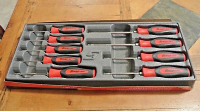 Snap On 9 PC TORX Instinct Soft Grip Screwdriver Set T8 T45 Red EBay