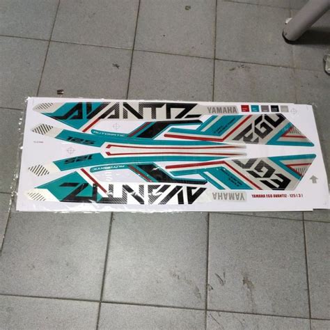 Stiker Sticker Body Stripe Cover Set 3 Yamaha Egoavantiz Ego Avantiz