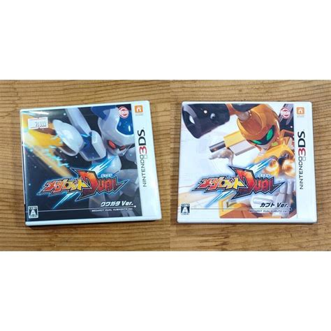 便宜賣！3ds日版遊戲 徽章戰士 Dual 鍬形蟲 獨角仙 2片一起（瘋電玩） 蝦皮購物