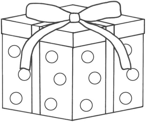 Christmas Present Coloring Pages At Free Printable