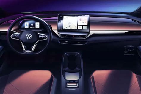 Check out that sleek interior in Volkswagen's ID 4 EV