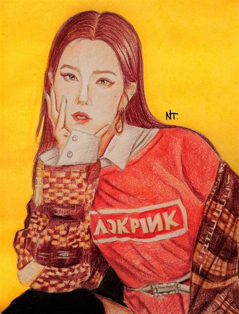 Blackpinks Jisoo Colored Pencils Fanart K Pop Amino