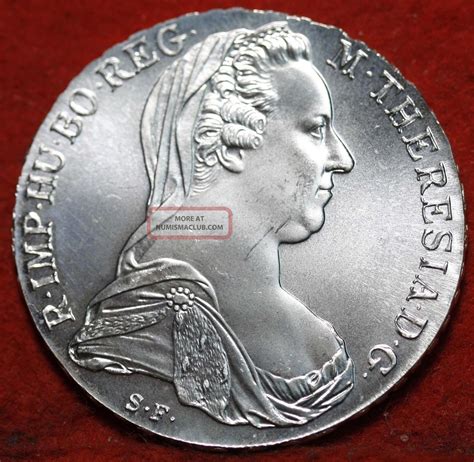 Uncirculated Austria Thaler Maria Theresa Silver Restrike