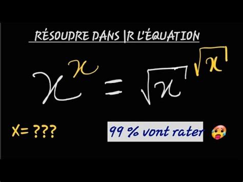 Olympiade De Math Matique Que Vaut X Youtube