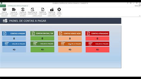 Planilha De Contas A Pagar Excel Completa Despesas Fixas Mensal E