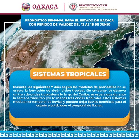 Gobierno De Oaxaca On Twitter Conoce El Pronóstico Semanal Del Clima