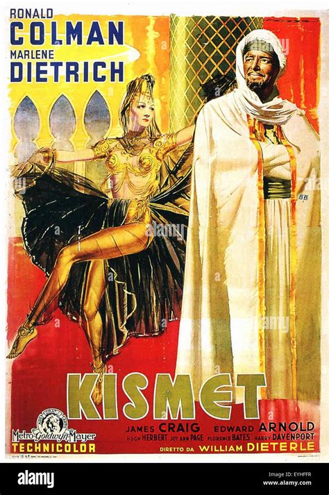 Kismet - Marlene Dietrich - Movie Poster Stock Photo - Alamy