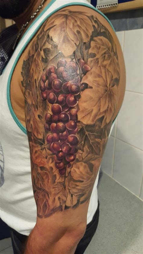 Vine with grapes | Vine tattoos, Wine tattoo, Forarm tattoos