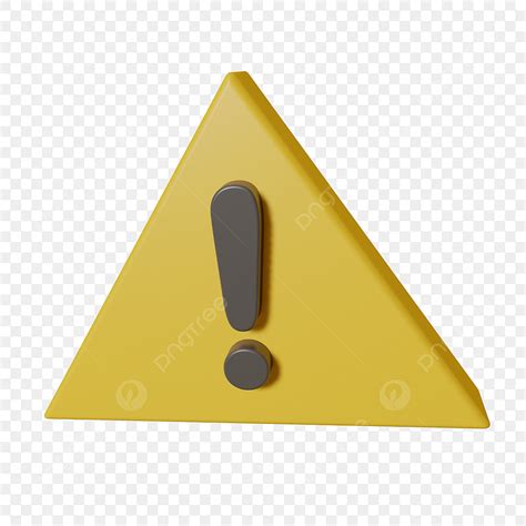 Warning 3d Transparent PNG 3d Warning Icon Warning Icons 3d Icons