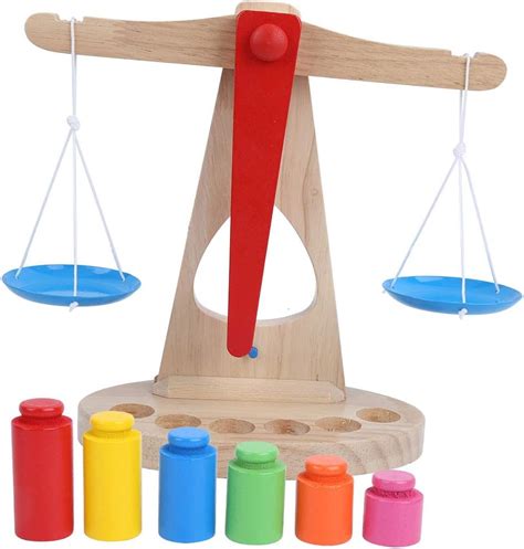 Wooden Balances Weighing Scale Wooden Balances Toy Math Teaching Toy