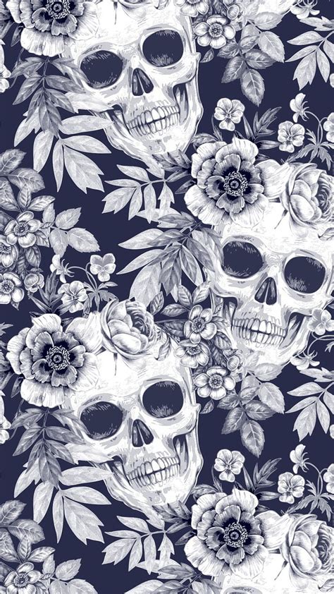 Stylish Pattern Backgrounds Pretty Skulls HD Phone Wallpaper Pxfuel