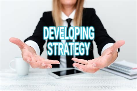 Conceptual Caption Developing Strategy Business Approach Organizations