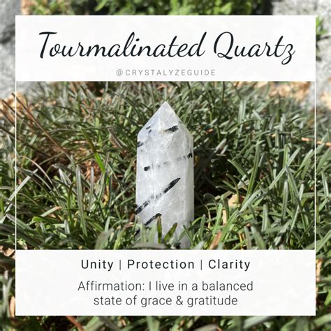 Tourmalinated Quartz Meaning Properties Chakras Crystalyze