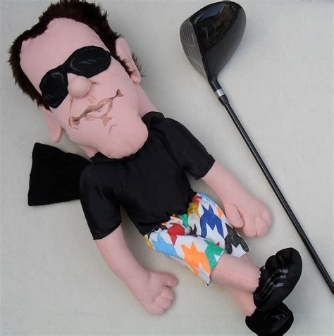 Golf Club Cover Portrait Full Body Custom Order Puppets In A Bag