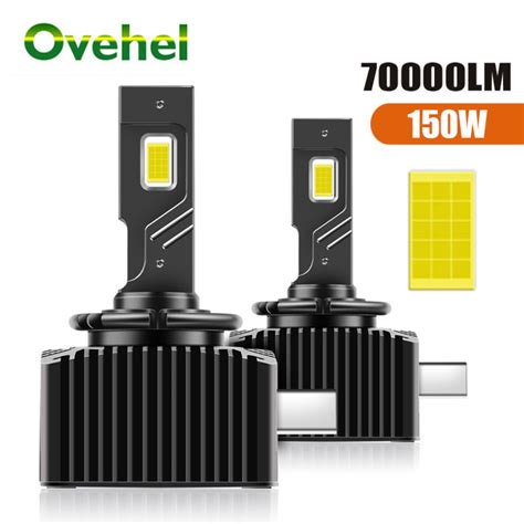 OVEHEL D1S LED Headlights D3S D2S D4S D4R D1R D2R D3R Turbo LED HID LM