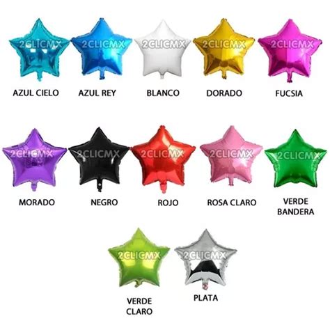 Globos Metalicos Estrella Pulgadas Para Decoraci N Mercadolibre