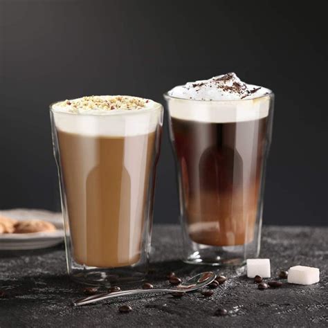 Ecooe X Ml Double Walled Coffee Glasses Mugs Cappuccino Latte