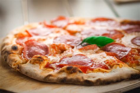 Salami Pizza Royalty-Free Stock Photo