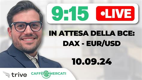 BCE Vicina Al TAGLIO Dei TASSI Cosa Fare Su EUR USD E DAX YouTube