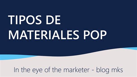 Tipos De Material Pop Youtube