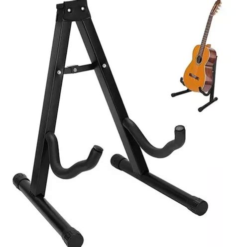 Suporte Guitarra Viol O Chao Profissional Dobravel Refor Ado