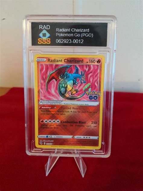 Mavin Graded Pokemon Card Rad Slab Radiant Charizard Pogo