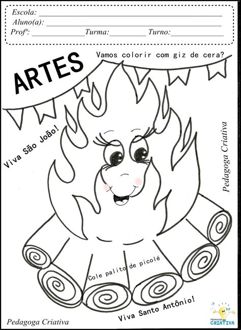 Atividades Fogueira Educação Infantil - Atividades De Fogueira Para Educação Infantil - RETOEDU