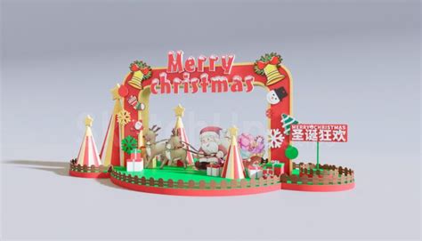 6727 Free Sketchup Christmas Decorative Set Model Download 4