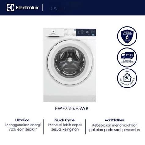 Jual Electrolux Ewf E Wb Mesin Cuci Front Loading Kg Shopee