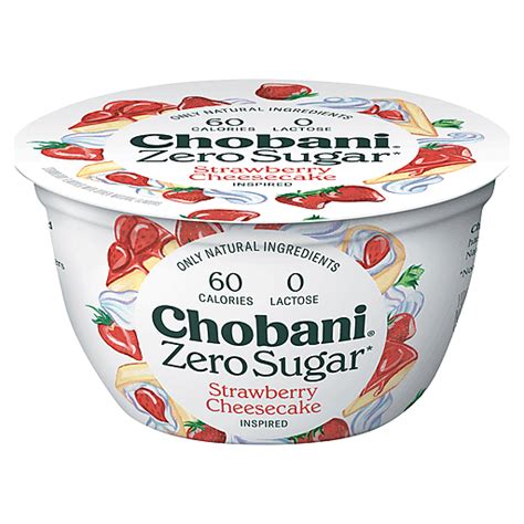 Chobani Zero Sugar Greek Strawberry Cheesecake | Yogurt | Foodtown