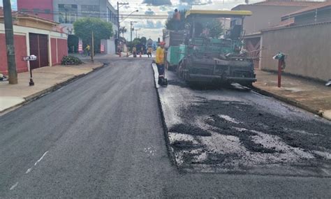 Prefeitura Prossegue Recapeamento Em Vias Do Jardim Santo Ant Nio