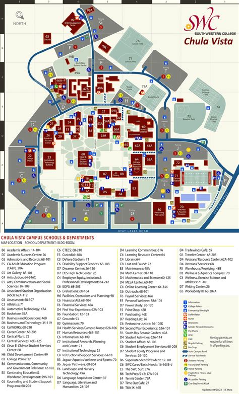 Southwestern College Chula Vista Campus Map - Ontheworldmap.com