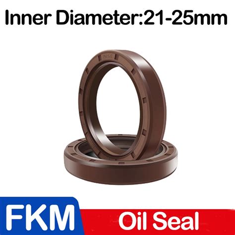 Brown Fkm Framework Oil Seal Tc Fluoro Rubber Gasket Cover Double Lip