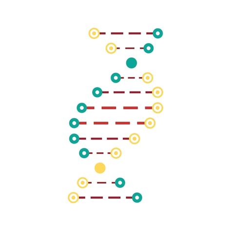 Premium Vector Genetic Code Icon Isolated Molecule Dna Structure