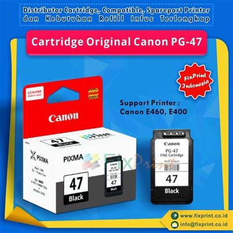 Jual Cartridge Original Canon Pg Pg Black Tinta Printer Canon