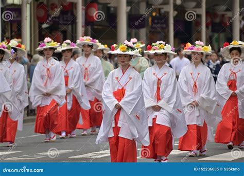 Ladies` Parade of Gion Festival, Kyoto Japan. Editorial Image - Image of sightseeing, kyoto ...