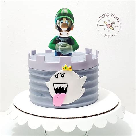 Luigi S Mansion King Boo Cake Luigi Cake Luigis Mansion Birthday