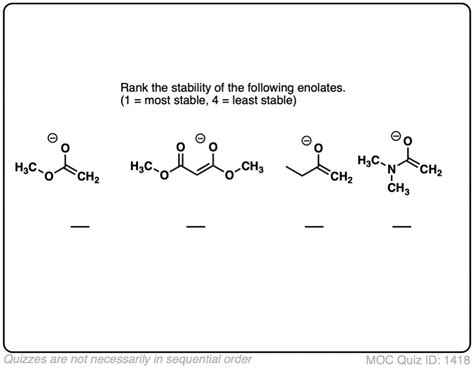 Enols And Enolates Practice Quizzes Master Organic Chemistry