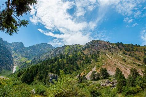 The Beautiful Mountain Scenery Uzbekistan Stock Photo Image Of High