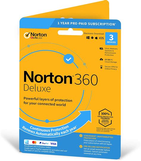 Norton 360 Deluxe 2023 Antivirus Software For 3 Devices And 1 Year