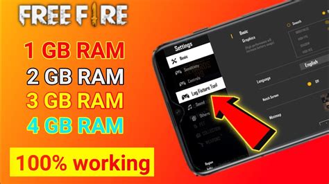 Lag Fixture Tool Enable In Free Fire Free Fire Lag Fix 2 3 GB Ram