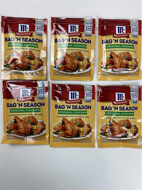 Mccormick Bag N Season Original Chicken Cooking Bag And Seasoning Mix 1