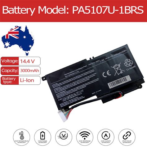 Pa U Brs Battery For Toshiba Satellite P A P A C P A