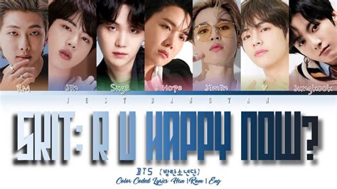 BTS 방탄소년단 SKIT R U HAPPY NOW Color Coded Lyrics Han Rom Eng